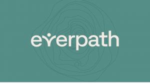Everpath logo on green contoured background