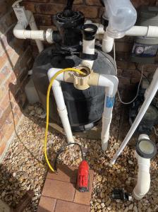 Pool Leak Detection method on pool for a client in Gold Coast by Leak N Pool