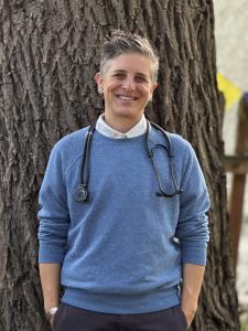 Dr. Elizabeth Parks, at her practice of in home pet euthanasia in Minneapolis and surrounding areas.