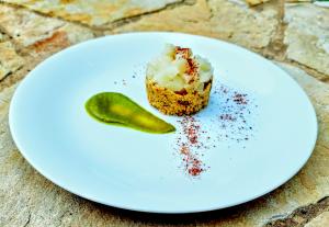 Herbed Corn and Jerusalem Artichoke Tart