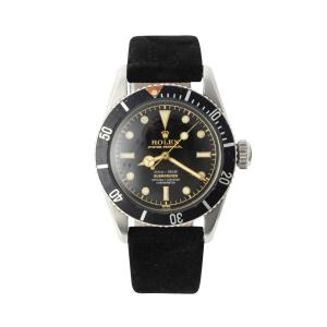 Rolex Ref. 6538 “James Bond” Big Crown Submariner, a model forever linked to cinematic history and among the most coveted sports watches ever made. Estimate: CA$40,000-$50,000.