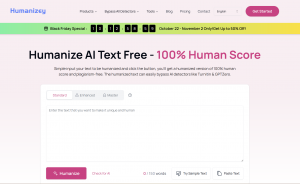 Humanizey Homepage Black Friday