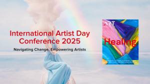 Logo for the .ARTist Day Conference and cover of .ART Odyssey: Healing publication