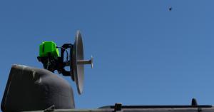 DEWM's arritable radar target (DART) during a training exercise