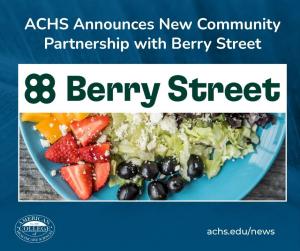 ACHS Announces New Community Partnership with Berry Street