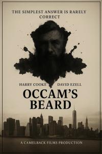 A face buried in an inkblot of the island of Manhattan