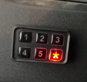 Car Security Code Entry System