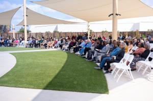 City of Carson Amphitheater Grand Opening seated Audience