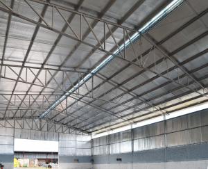 Prodex reflective insulation in agricultural building