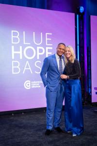 Craig Melvin and Lindsay Czarniak were honored  with the Blue Star Award at the Colorectal Cancer Alliance Blue Hope Bash.