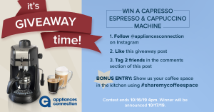 Appliances Connection Columbus Day Giveaway: Contest Rules