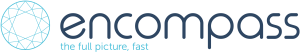 The Encompass logo with strapline, the full picture, fast