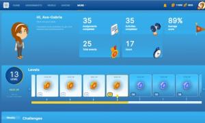 Penda  Avatar Results Page for Science Learning and Student Progress