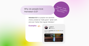 Insights Copilot delivers proofs from real consumer mentions