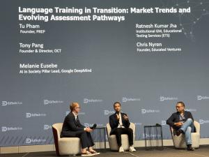 Prep Edu's CEO, Tu Pham, with other global EdTech leaders in Asia EdTech Summit