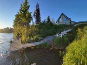 Can't beat the views from the lodge of the Kenai River