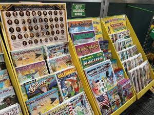 The state coloring books offer a comprehensive range of state-themed options, covering all 50 U.S. states. Each educational coloring book includes detailed maps, state symbols, birds, flowers, and other information unique to each state.