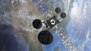 Render of a spacecraft built on one of Northrop Grumman’s commercial buses