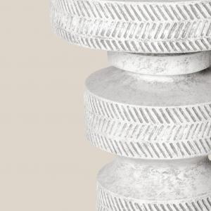 Jessica Concrete Side Table White