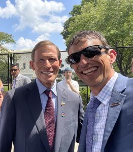 Senator Richard Blumenthal and National Veteran Advocate Eric Donoho on Capitol Hill