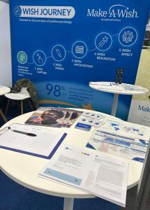 The Make-A-Wish International booth at the SIOP conference