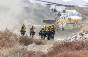 Some 1,000 firefighters are battling the Saddleridge Fire in San Fernando Valley.