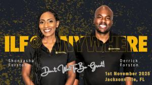 Derrick and Shay Forston speaking at an ILF® community event in Jacksonville