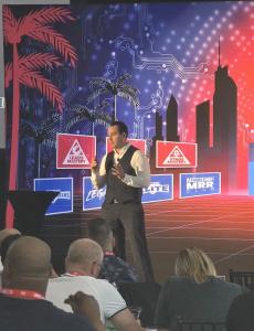 Darren Coleman, cybersecurity expert and CEO of Coleman Technologies, delivers a keynote on AI and Cybersecurity innovation at the Boca Raton Innovation Campus (BRiC), the historic IBM site known as the birthplace of the personal computer.