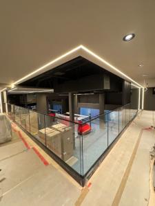 interior frameless glass railing