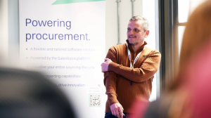 Phil Musgrave, Atamis CEO presents to the full Atamis team