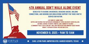 4th Annual Don't Walk Alone Event Nov 8 2025 - 9am to 11am
