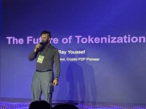 Ray Youssef speaks at Blockchain Life in Dubai, 2025