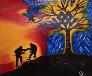The inspiring paintings, sculptures, and woodwork in the Warriors HeArt Gallery give a voice to raw, unfiltered recovery stories of warriors battling addiction, PTSD, and the invisible wounds of service.