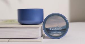 Affirmation Tea Tin Candle by Innerfyre Co