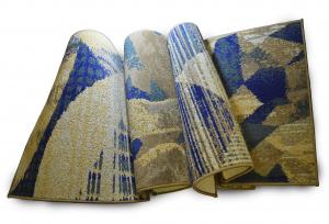 Inspired by fractal geometry and the elemental grandeur of glaciers, the new carpet line reflects the artistry of frozen landscapes.