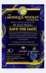 Upcoming Event: The Monique Woolley Foundation WFBTY Circle of Healing 5th Annual Fundraiser Event on Dec 13, 2025
