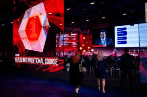 Leipzig Interventional Course attendees watching a Live Case demonstration