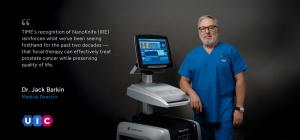 Dr. Jack Barkin with NanoKnife (IRE) device at Urology Innovations Canada in Toronto