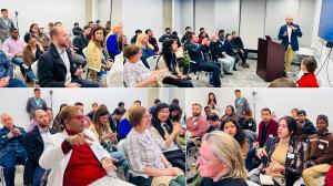 Q&A section during ALLATRA-hosted event in Manhattan, New York, “Micro- and Nano-plastics. Impact on Environment, Human Health and Climate”