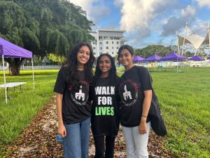 NSU Robin Foundation Club Members at the Walk for Lives Events