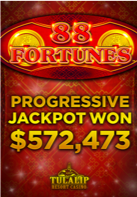 Progressive Jackpot on 88 Fortunes Slot Machine over $472,000