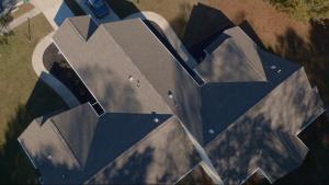 Wallops Island base housing roof replacement finished product on a unit.