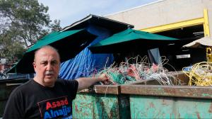 Asaad Alnajjar at recycling center