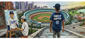 Do Something Cool Foundation's 'Art for Impact' Launches World Series Raffle with Dodgers Prizes to Fund LA Youth Sports