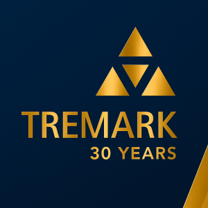 Process serving company Tremark Associates logo in gold