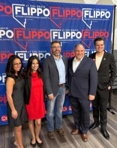 VFAF's Elizabeth Helgelien with Lt. Col. David Flippo, Veterans for America First