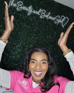 Dr. Barbara Sharief, founder of The Beauty and Balance Spot and creator of BBS Glow Collection medical-grade skincare line