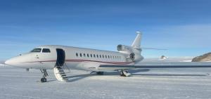 ACASS Operated Falcon 8X takes first flight to Antarctica