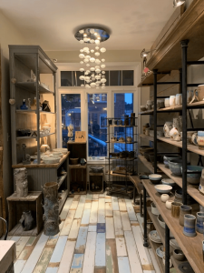 Interior of the art gallery at Creative Insight Pottery in Waterdown