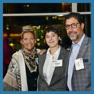 Pictured: Deborah Arnone, Temple Student Victoria Rodriguez, ENSER President Marco Arnone
